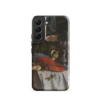 Trompe-l’oeil Breakfast - Gijsbrechts Samsung Case, Galaxy S22 / Gloss, Black Smartphone Case Life Painting Lobster Fruit