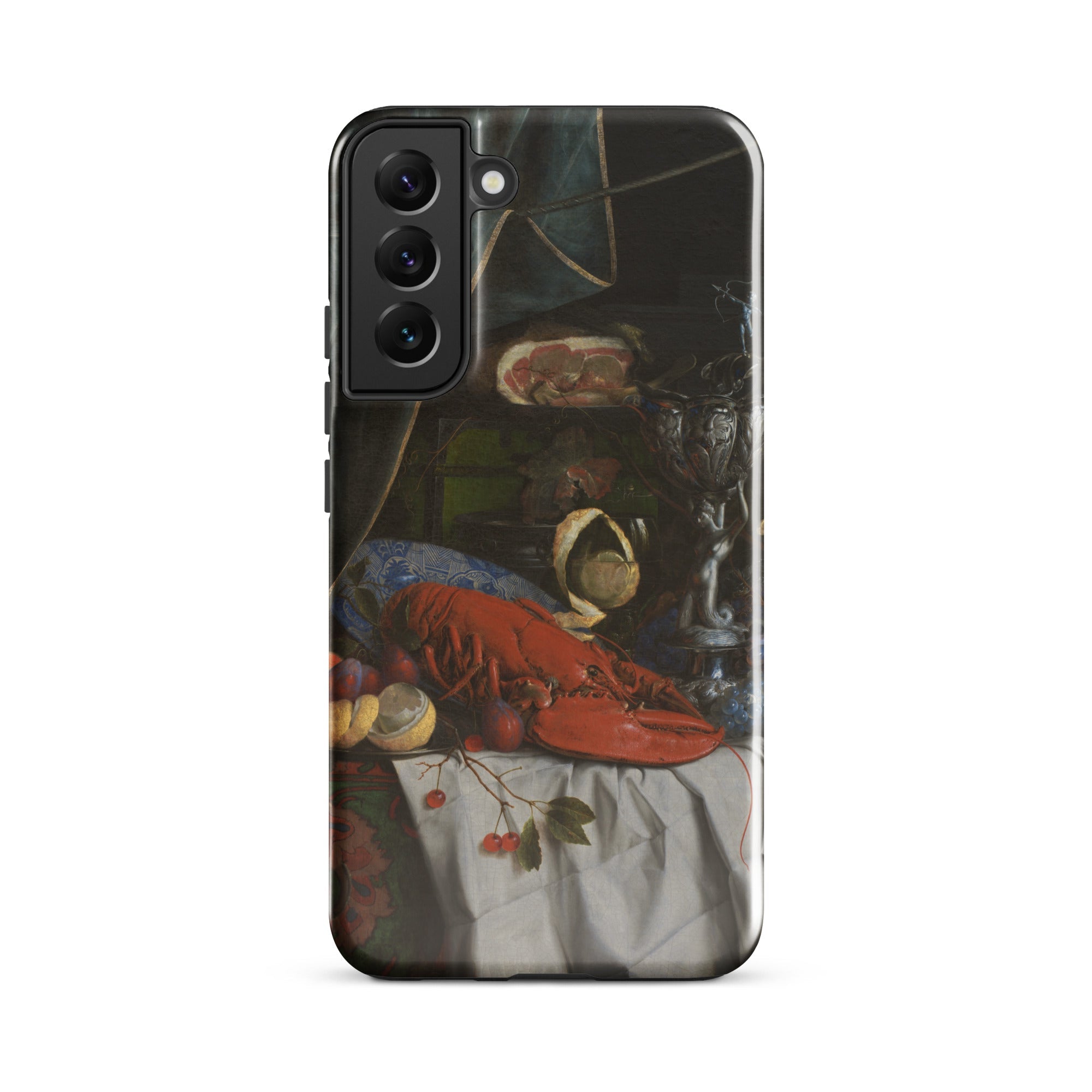 Trompe L’oeil Breakfast Gijsbrechts Samsung Case, Galaxy S22 Plus / Gloss, Smartphone Case Life Painting Prominent Red Lobster