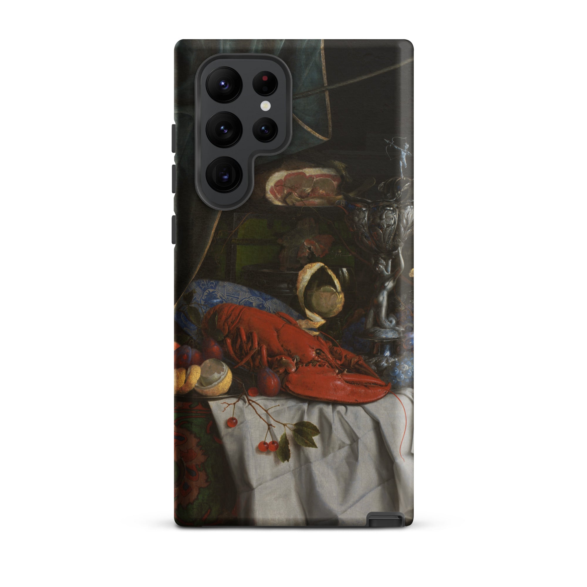 Trompe L’oeil Breakfast Gijsbrechts Samsung Case, Galaxy S22 Ultra / Matte, Smartphone Case Still Life Painting Lobster Fruit