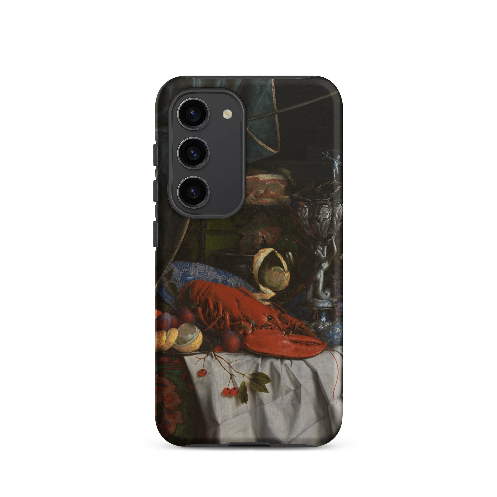 Trompe L’oeil Breakfast Gijsbrechts Samsung Case, Galaxy S23 / Matte, Phone Case Still Life Painting Lobster Fruit