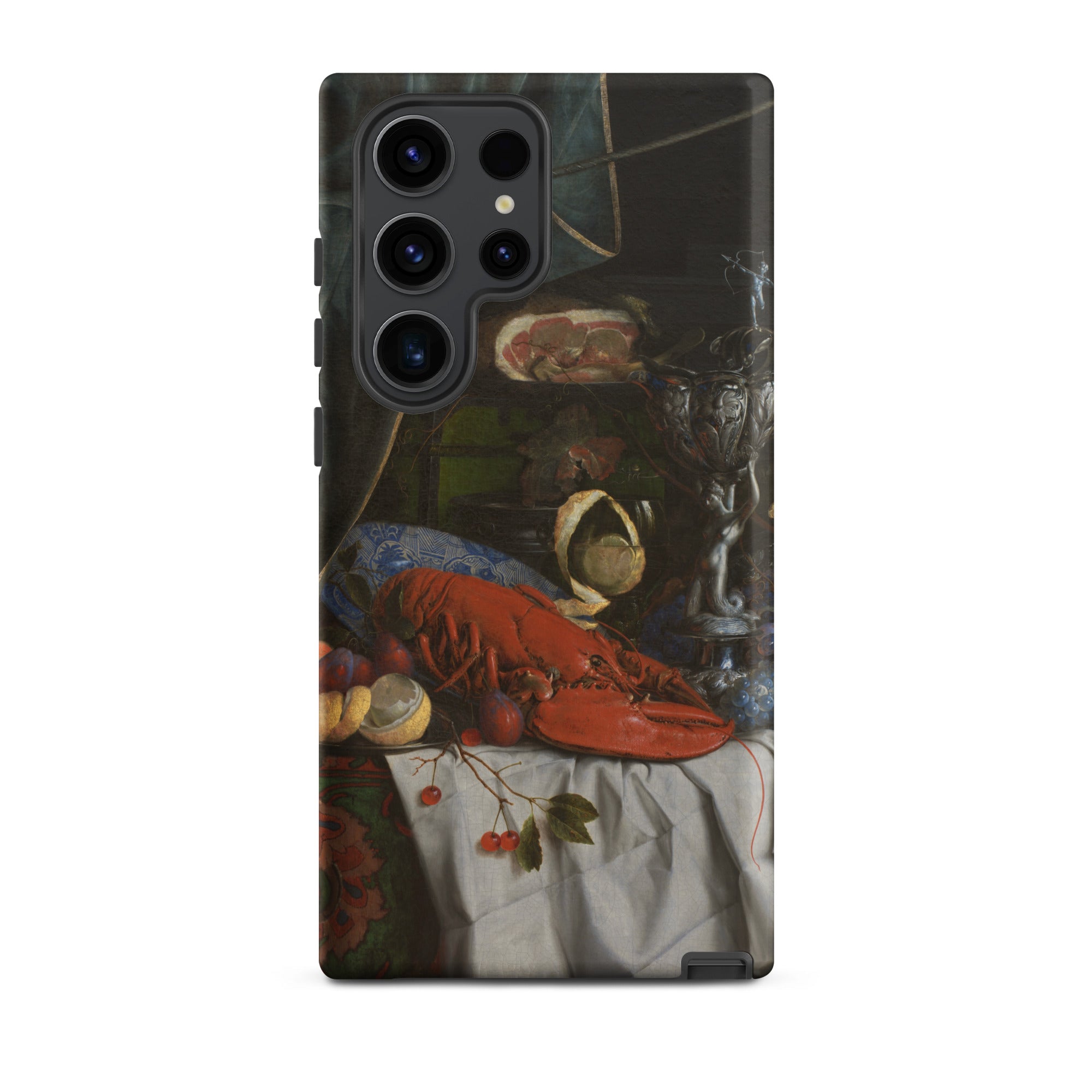 Trompe L’oeil Breakfast Gijsbrechts Samsung Case, Galaxy S23 Ultra / Matte, Smartphone Life Painting Lobster Fruit Case