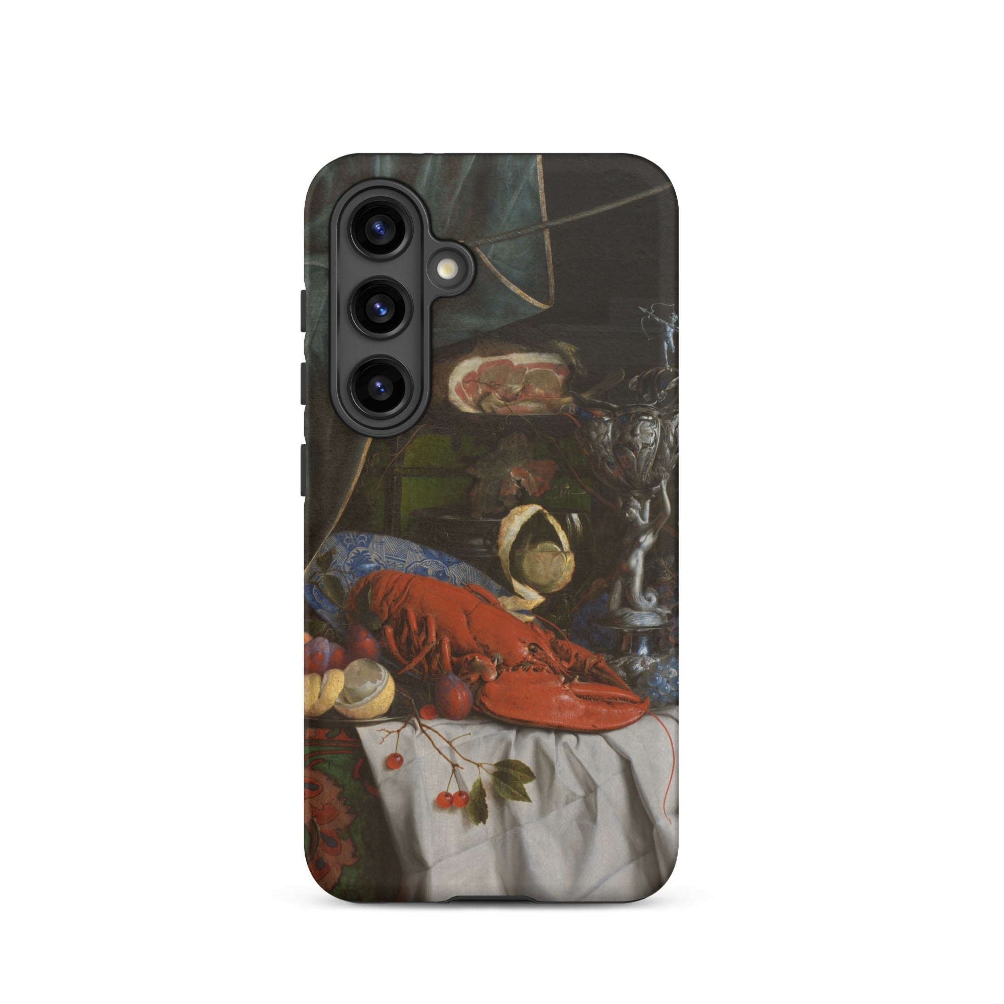 Trompe L’oeil Breakfast Gijsbrechts Samsung Case, Galaxy S24 / Matte, Smartphone Case Still Life Painting Lobster Food Items
