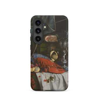 Trompe-l’oeil Breakfast - Gijsbrechts Samsung Case, Galaxy S24 / Matte, Smartphone Case Still-life Painting Lobster Food Items