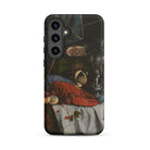 Trompe L’oeil Breakfast Gijsbrechts Samsung Case, Galaxy S24 Plus / Matte, Black Smartphone Case Still Life Painting Lobster Objects