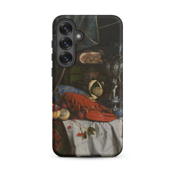 Trompe-l’oeil Breakfast - Gijsbrechts Samsung Case, Galaxy S25 Plus / Matte, Smartphone Case Still-life Painting Lobster Objects