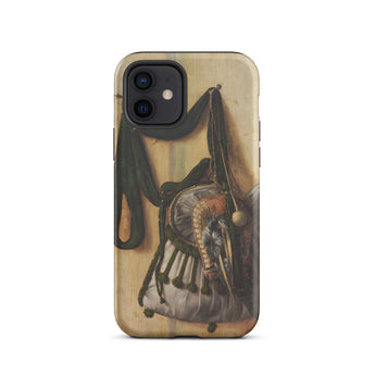 Trompe-l’oeil with Falconry Bag - Gijsbrechts Iphone Case, 12 / Matte, Phone Case Painting Sporran