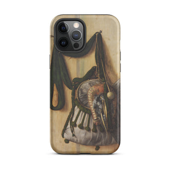 Trompe-l’oeil with Falconry Bag - Gijsbrechts Iphone Case, 12 Pro Max / Matte, Phone Case Painting Sporran