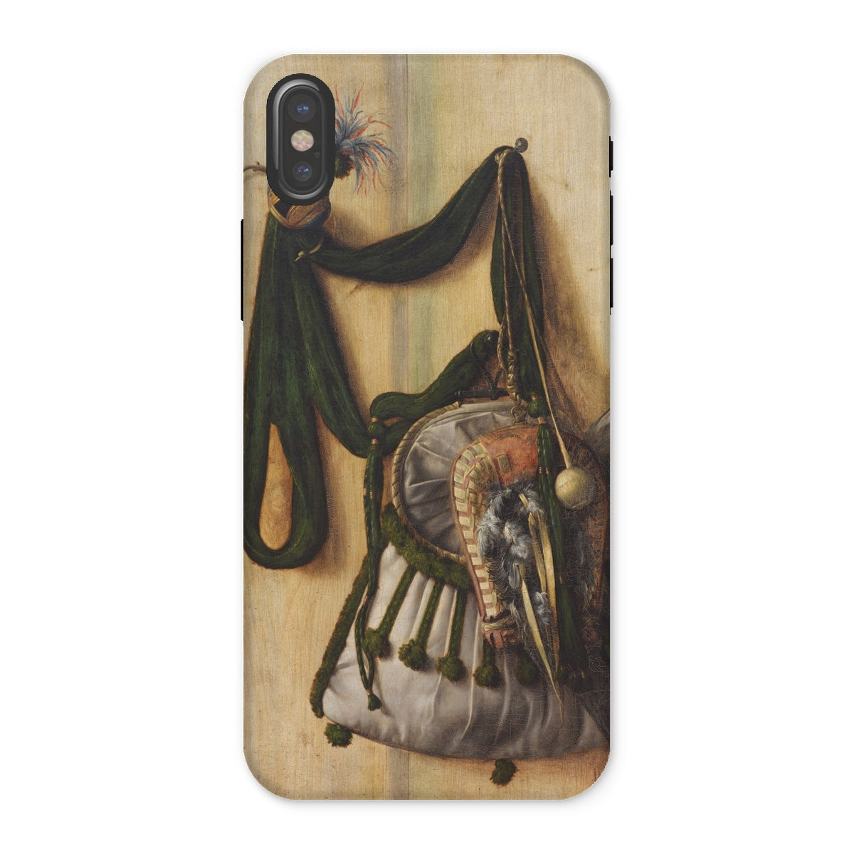 Trompe L’oeil with Falconry Bag Gijsbrechts Iphone Case, x / Matte, Phone Case Painting Pouch