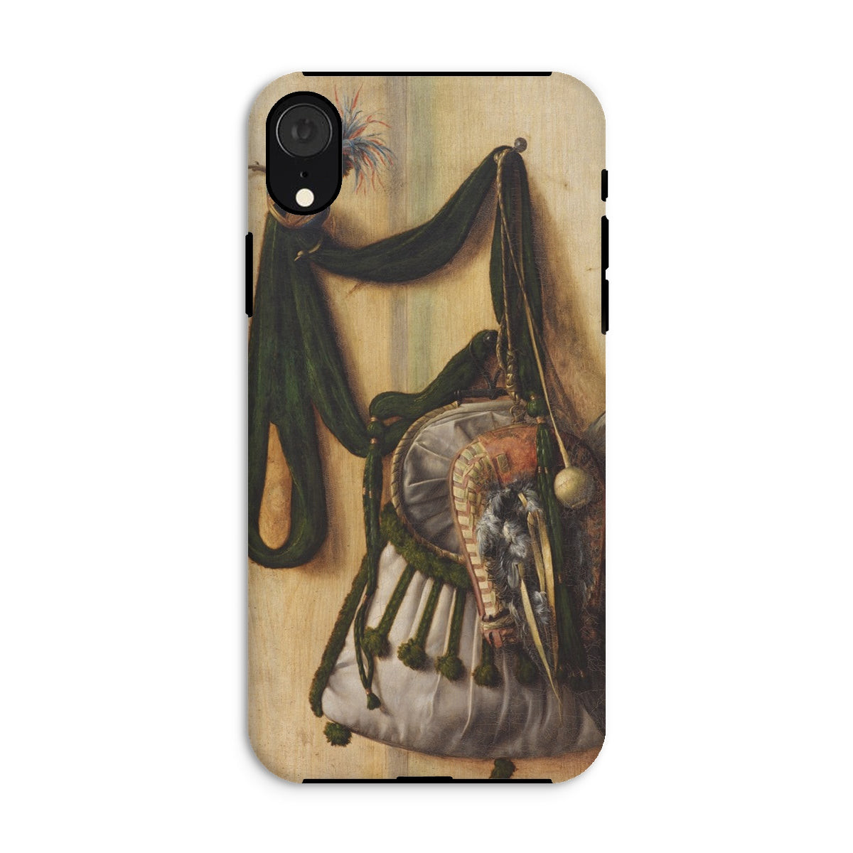 Trompe L’oeil with Falconry Bag Gijsbrechts Iphone Case, Xr / Matte, Phone Case Painting Bag