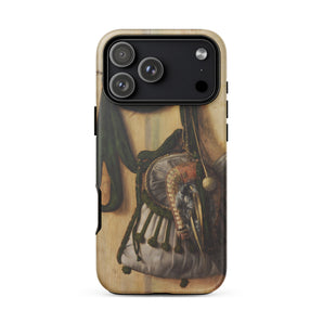 Trompe-l’oeil with Falconry Bag - Gijsbrechts Phone Case Iphone 17 Pro Max / Matte Black Gold Darth Vader Phone Case Textured Design