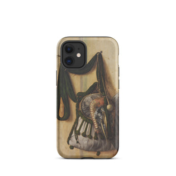 Trompe-l’oeil with Falconry Bag - Gijsbrechts Phone Case Iphone 12 Mini / Matte Phone Case Anatomical Art Gijsbrechts Falconry Bag, Hunted