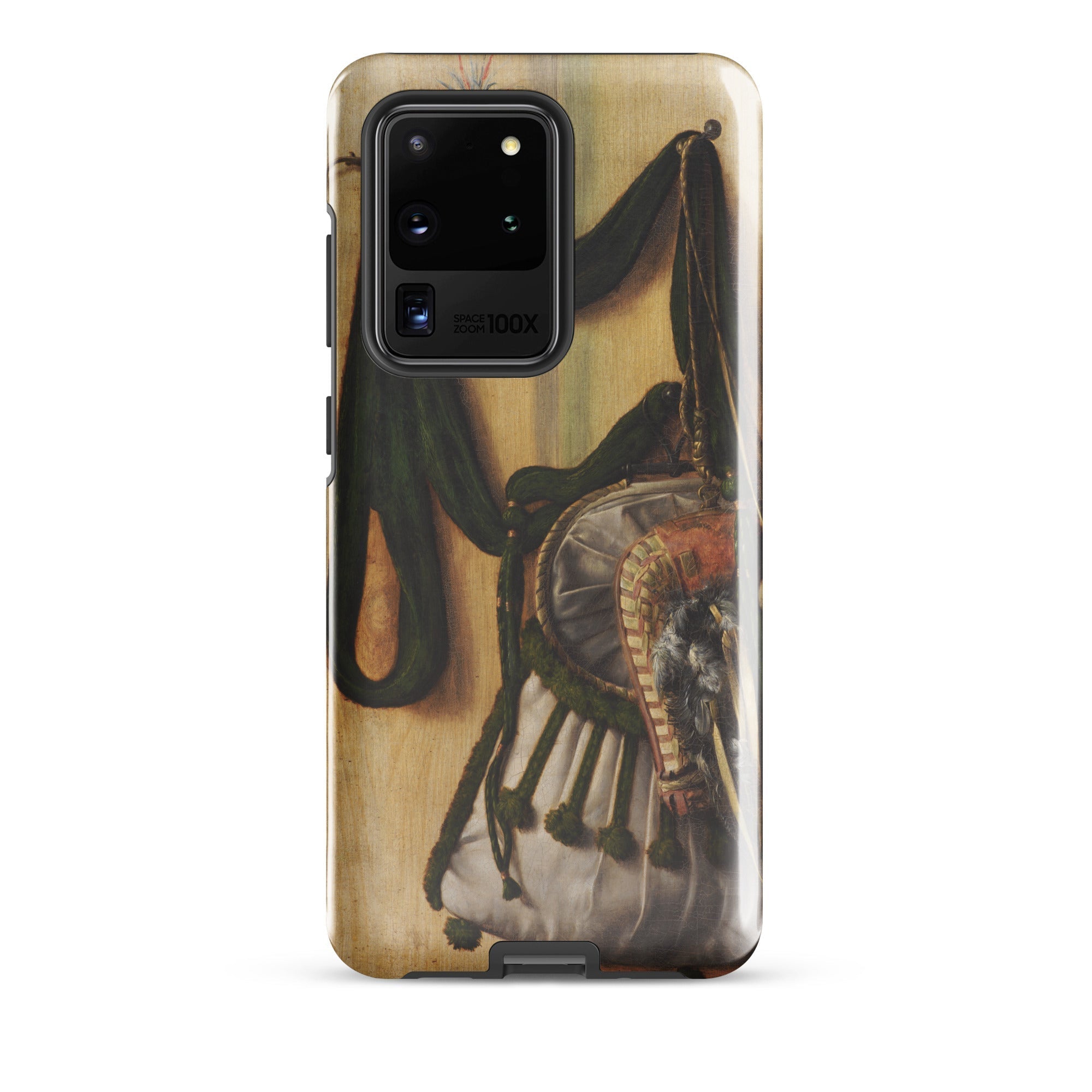 Trompe L’oeil with Falconry Bag Gijsbrechts Samsung Case, Galaxy S20 Ultra / Gloss, Smartphone Decorative Case Antique Style Painting