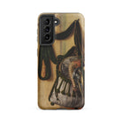 Trompe L’oeil with Falconry Bag Gijsbrechts Samsung Case, Galaxy S21 Fe / Matte, Smartphone Case Antique Purse Design