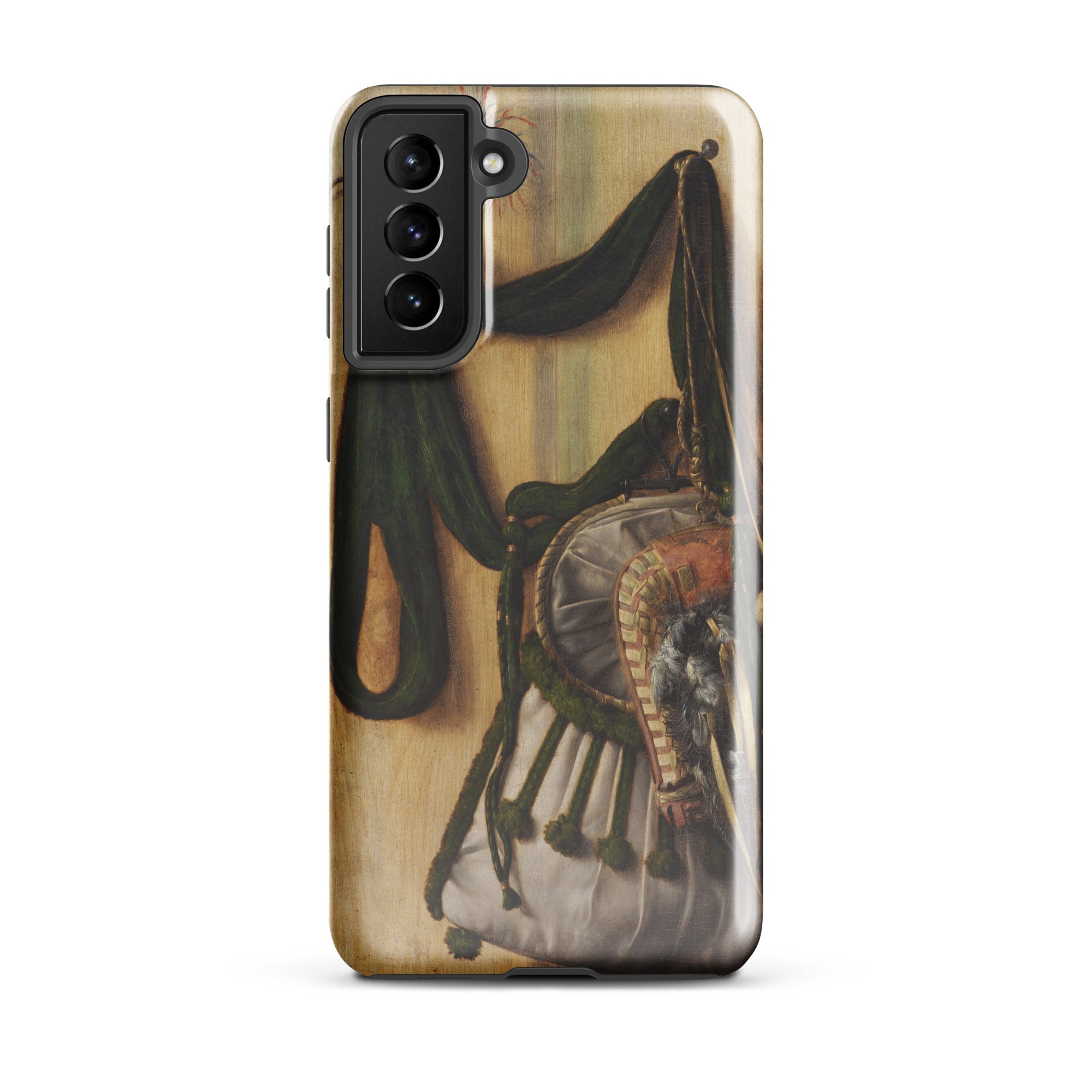 Trompe L’oeil with Falconry Bag Gijsbrechts Samsung Case, Galaxy S21 Plus / Gloss, Smartphone Case Printed Vintage Style Handbag