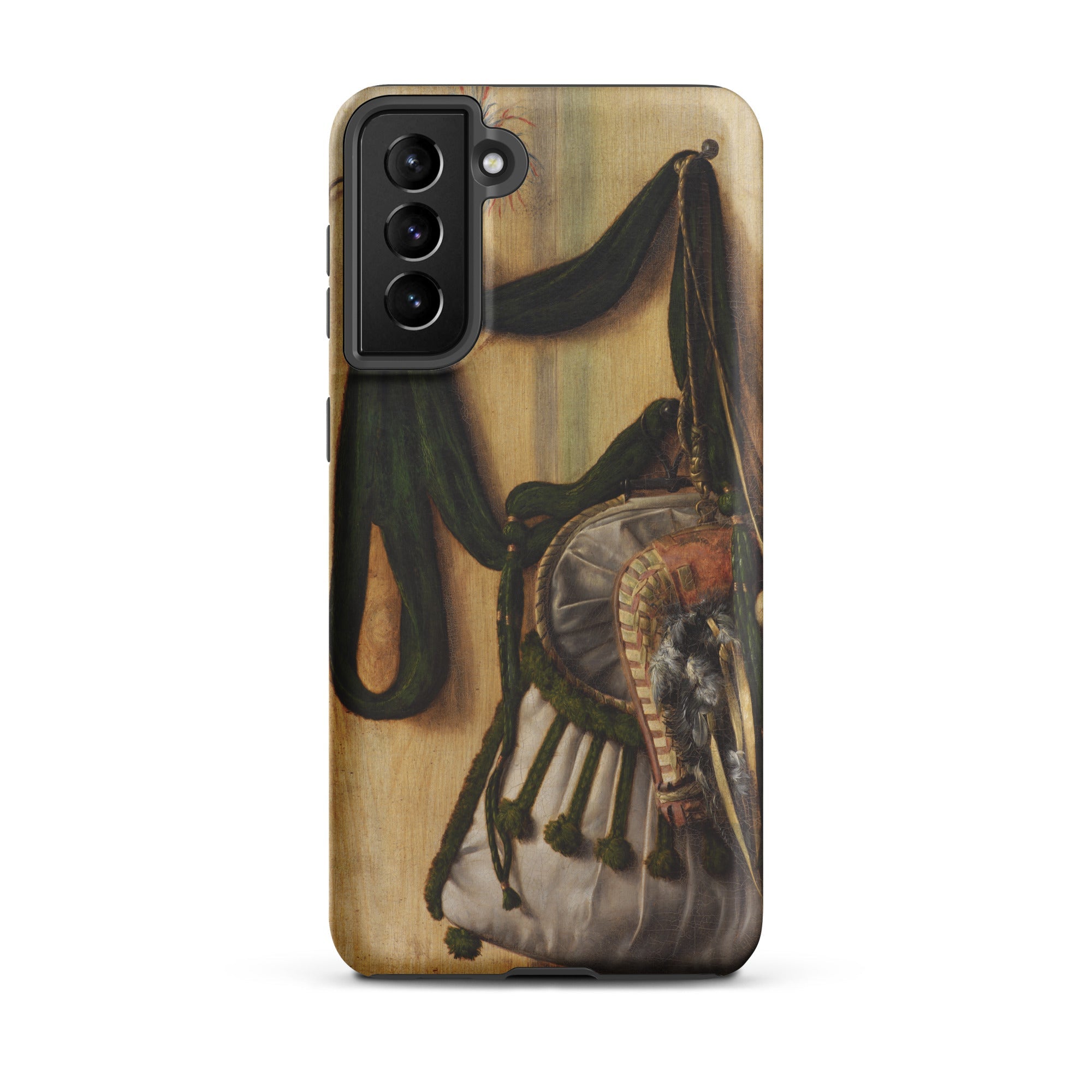 Trompe L’oeil with Falconry Bag Gijsbrechts Samsung Case, Galaxy S21 Plus / Matte, Phone Case Classical Painting Bag Purse
