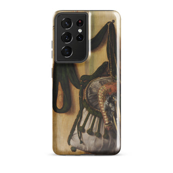 Trompe-l’oeil with Falconry Bag - Gijsbrechts Samsung Case, Galaxy S21 Ultra / Gloss, Smartphone Case Printed Antique-style Saddle