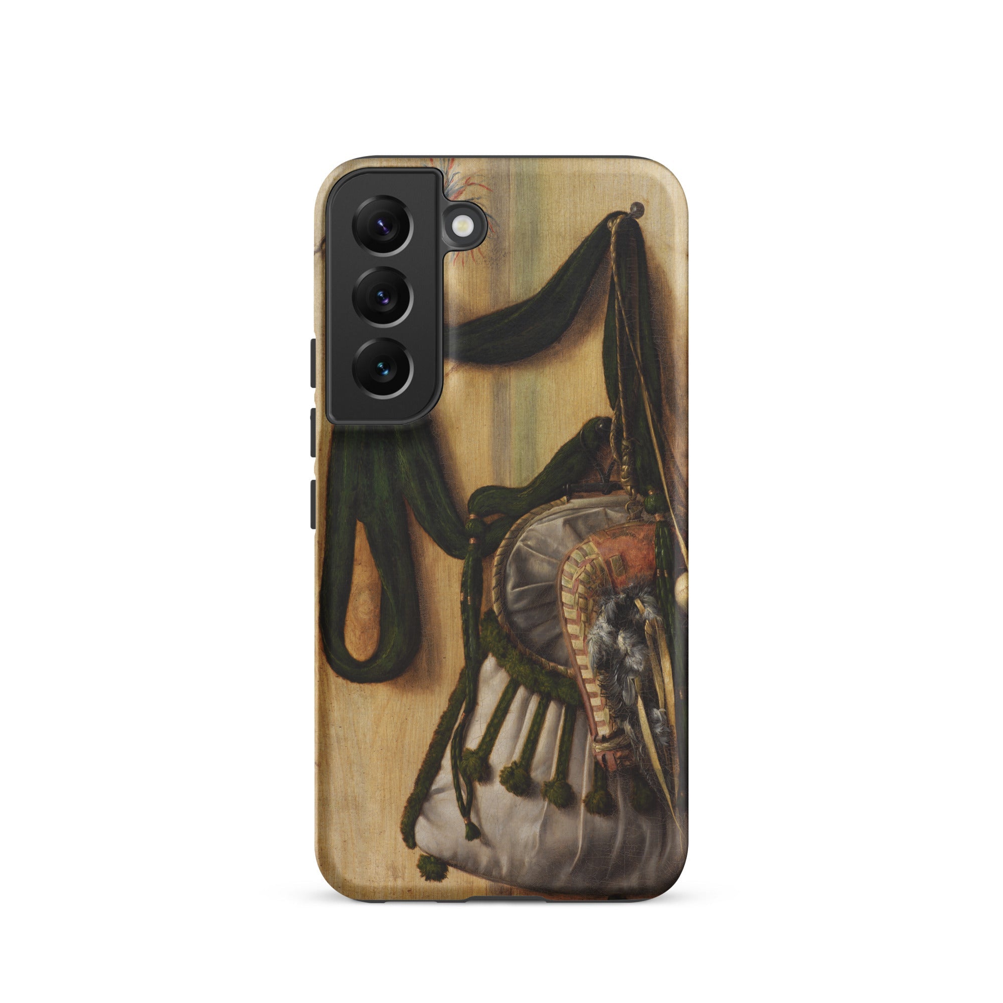 Trompe L’oeil with Falconry Bag Gijsbrechts Samsung Case, Galaxy S22 / Matte, Smartphone Case Painting Historical Military Hat Plume