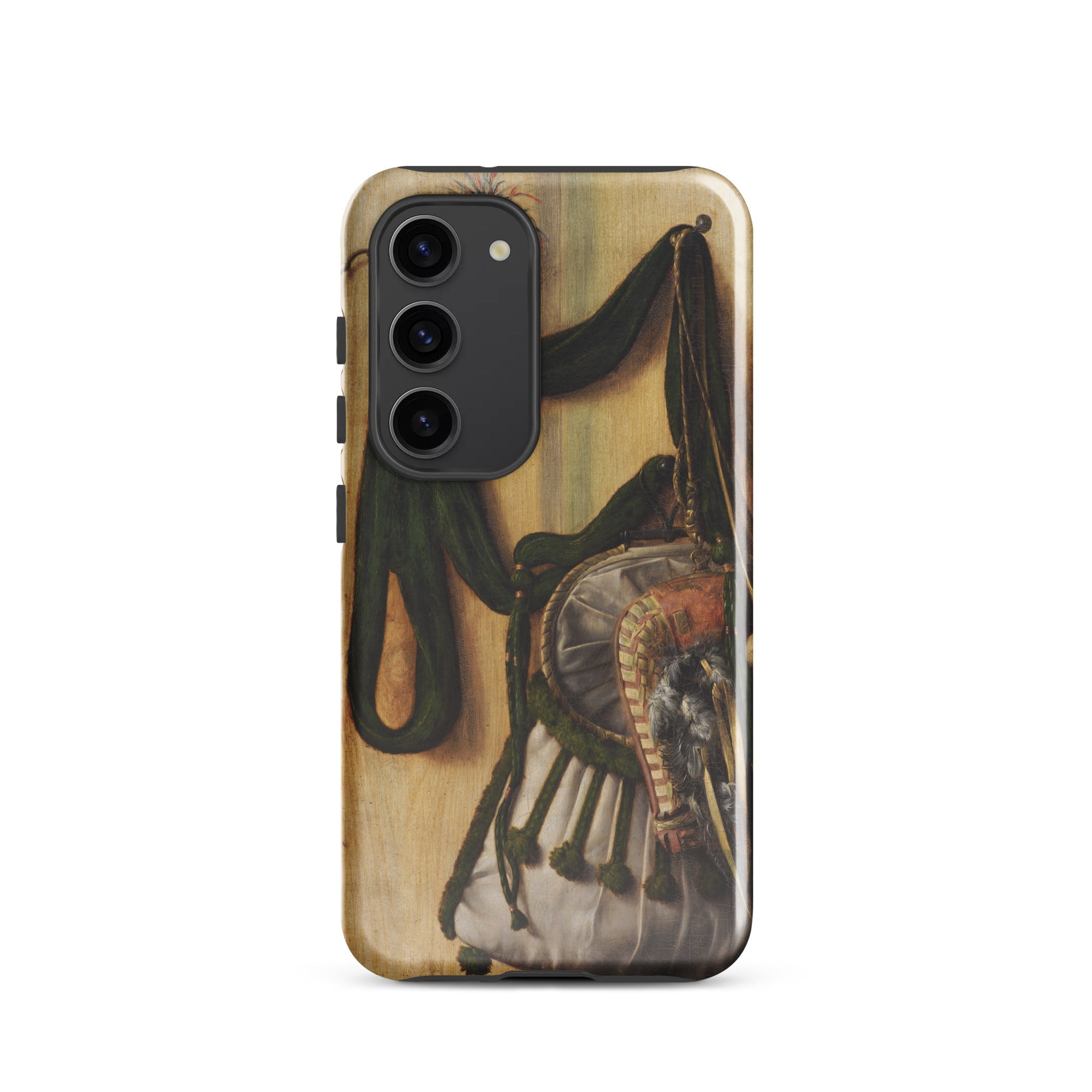 Trompe L’oeil with Falconry Bag Gijsbrechts Samsung Case, Galaxy S23 / Gloss, Smartphone Renaissance Painting Style Case