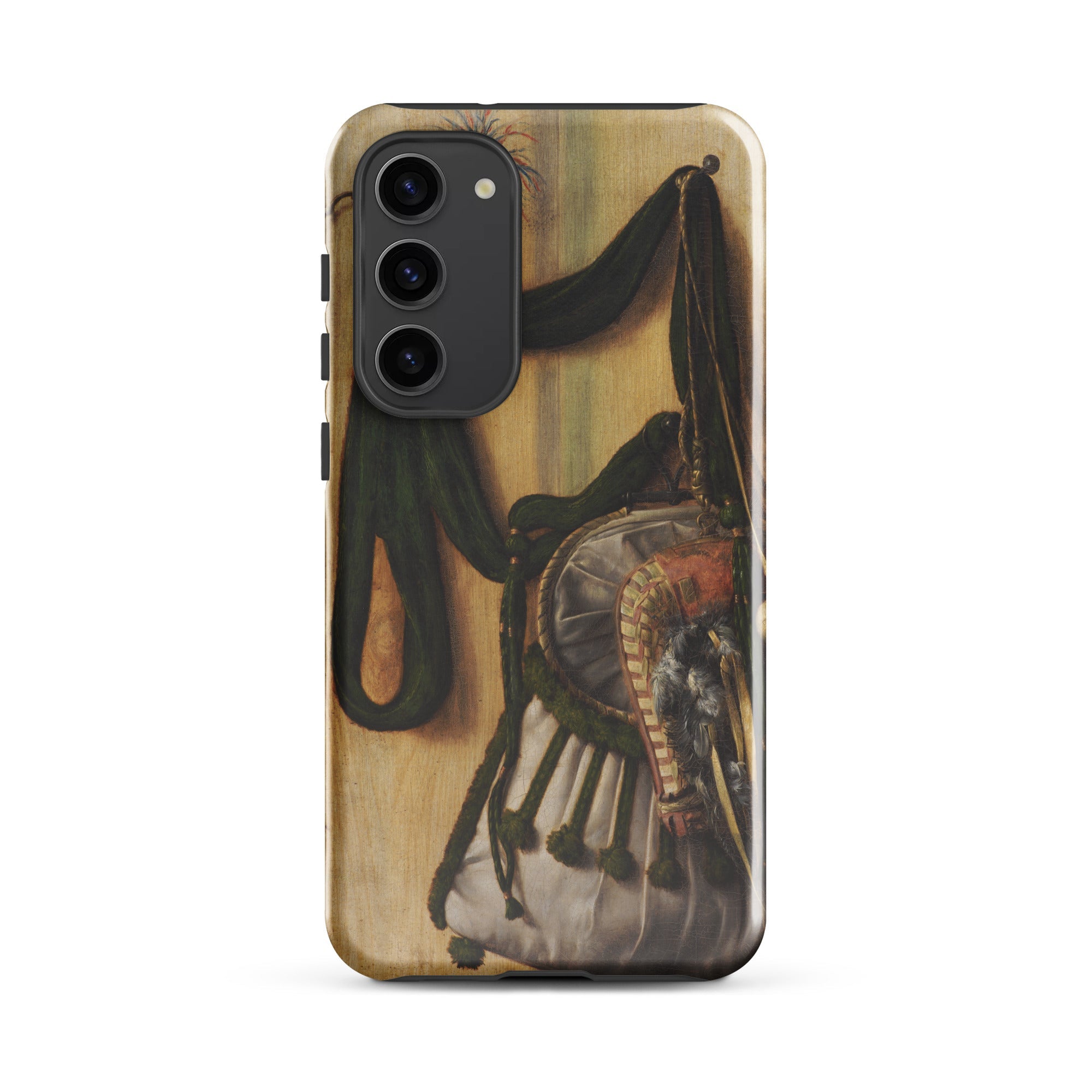 Trompe L’oeil with Falconry Bag Gijsbrechts Samsung Case, Galaxy S23 Plus / Gloss, Smartphone Case Historical Painting Military Drum Sash