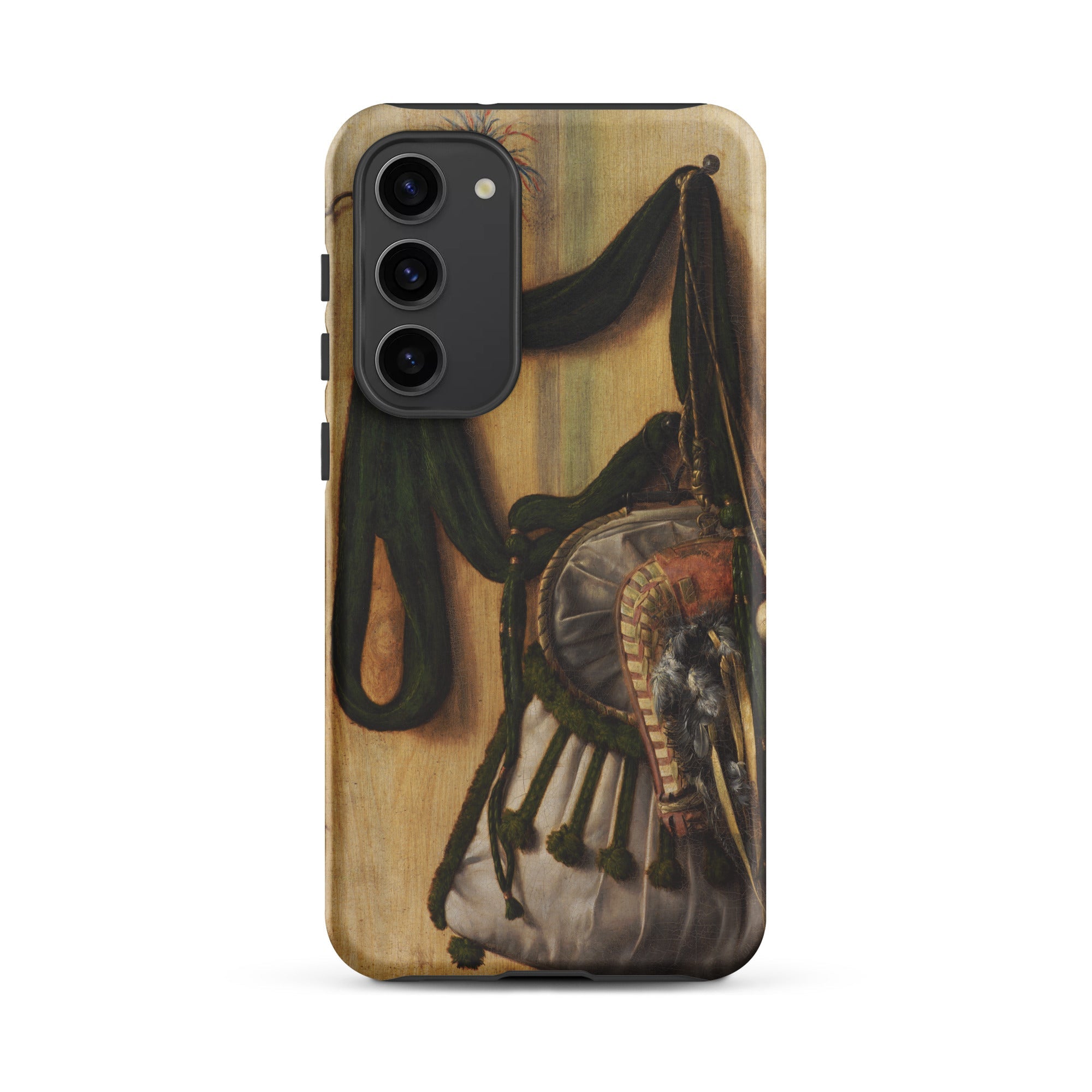 Trompe L’oeil with Falconry Bag Gijsbrechts Samsung Case, Galaxy S23 Plus / Matte, Phone Case Classical Painting Decorative Pouch Tassels