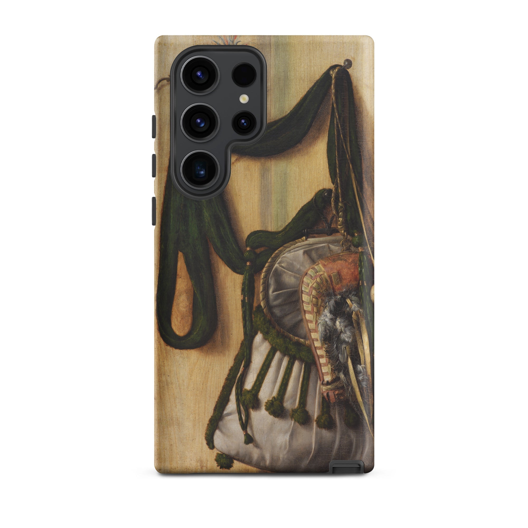 Trompe L’oeil with Falconry Bag Gijsbrechts Samsung Case, Galaxy S23 Ultra / Matte, Phone Case Renaissance Life Painting Pouch