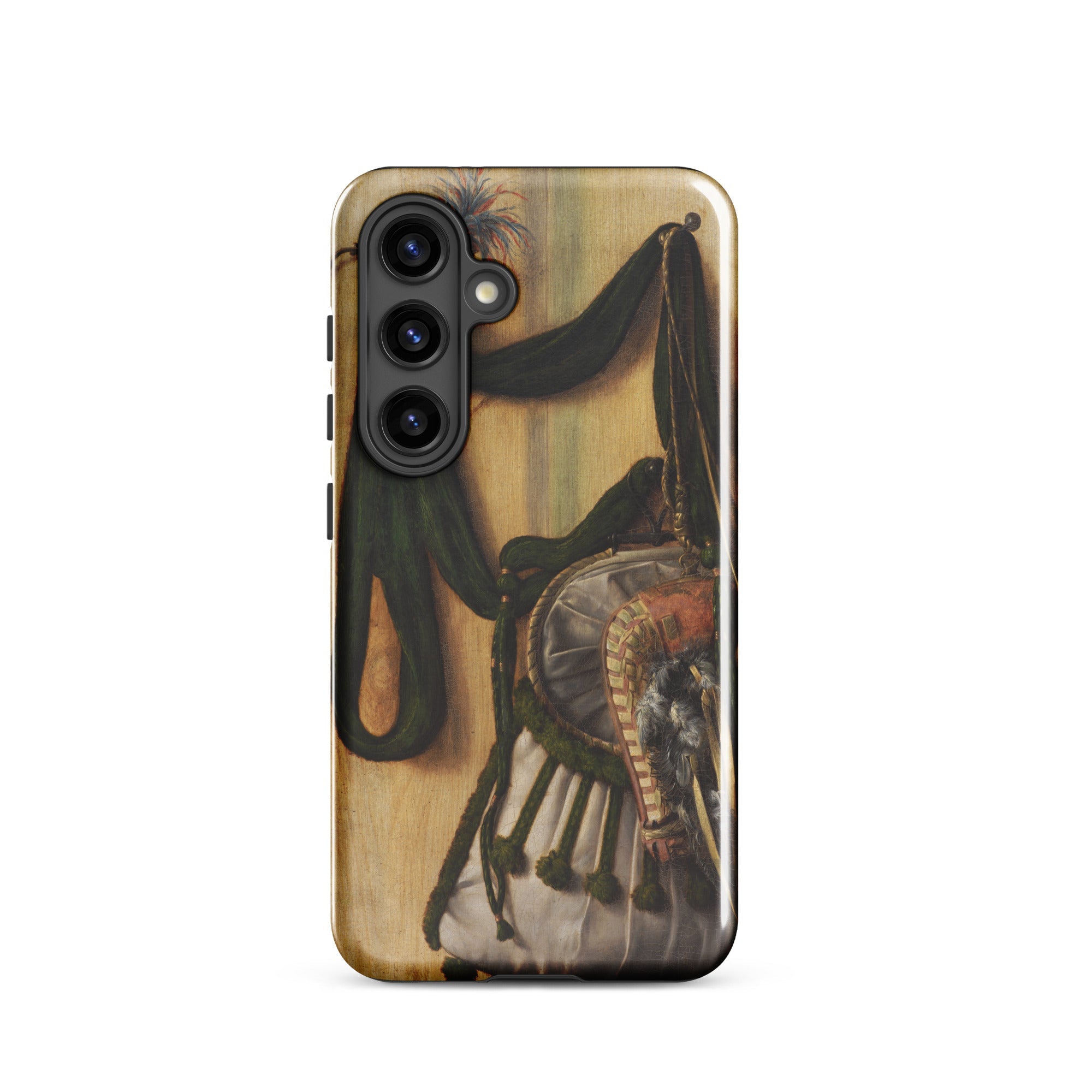 Trompe L’oeil with Falconry Bag Gijsbrechts Samsung Case, Galaxy S24 / Gloss, Smartphone Case Vintage Style Painting