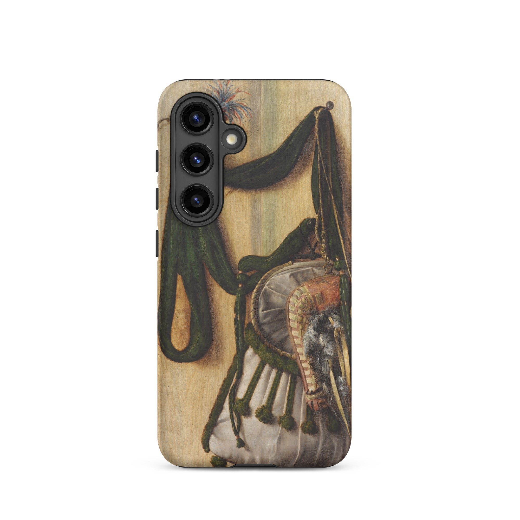 Trompe L’oeil with Falconry Bag Gijsbrechts Samsung Case, Galaxy S24 / Matte, Smartphone Case Historical Painting Military Regalia