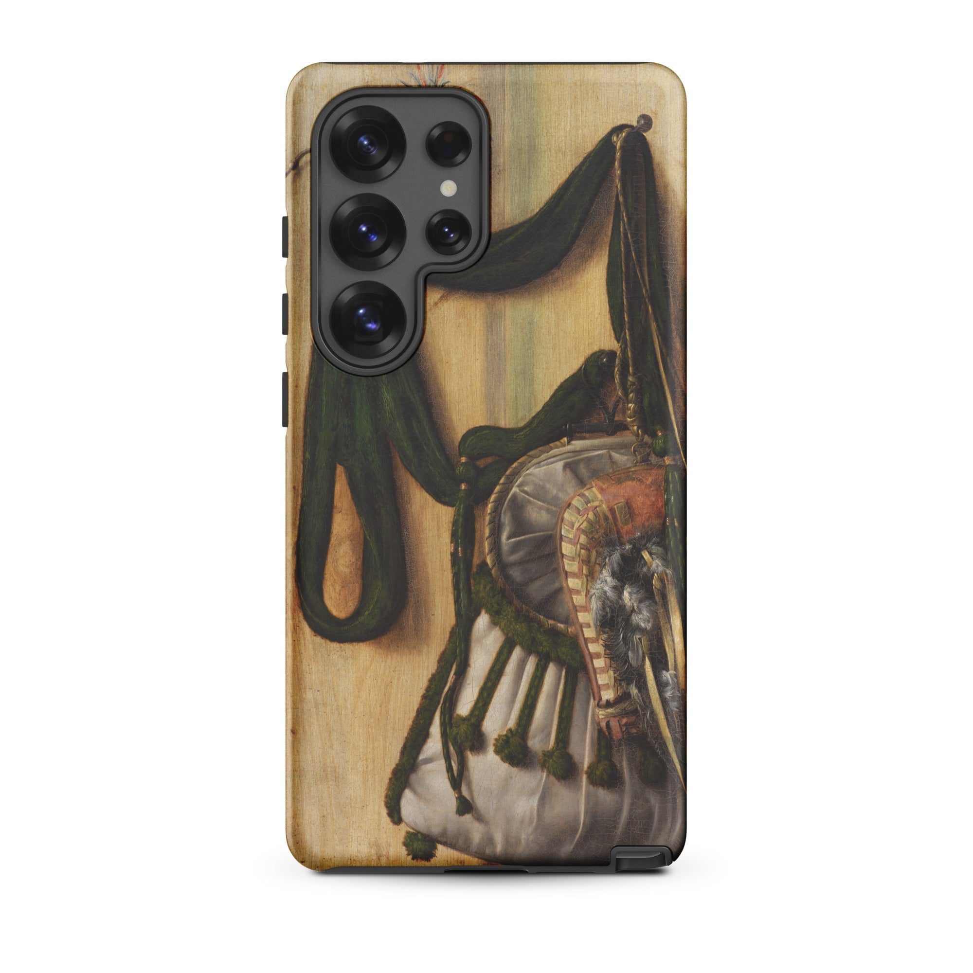 Trompe L’oeil with Falconry Bag Gijsbrechts Samsung Case, Galaxy S25 Ultra / Matte, Smartphone Case Historical Painting Military Drum