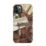 Trompe-l’oeil with Trumpet - Gijsbrechts Iphone Case, 11 Pro Max / Matte, Art-adorned Phone Case