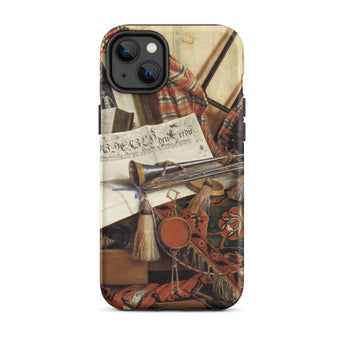 Trompe-l’oeil with Trumpet - Gijsbrechts Phone Case Iphone 14 Plus / Matte Artistic Phone Case Cornelis Norbertus Gijsbrechts,
