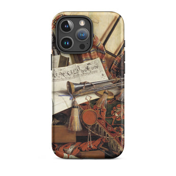 Trompe-l’oeil with Trumpet - Gijsbrechts Phone Case Iphone 16 Pro Max / Matte Artistic Phone Case Cornelis Norbertus Gijsbrechts,