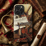 Trompe-l’oeil with Trumpet - Gijsbrechts Phone Case Vintage-style Phone Case Detailed Illustration Historical Artifacts Scrolls Cornelis