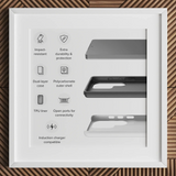 Trompe-l’oeil with Trumpet - Gijsbrechts Samsung Case, Framed Infographic Features Construction Protective Phone Case