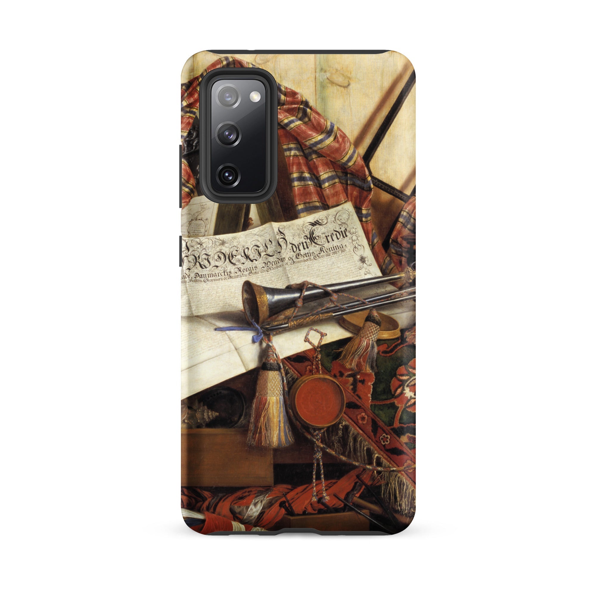 Trompe L’oeil with Trumpet Gijsbrechts Samsung Case, Galaxy S20 Fe / Matte, Smartphone Case Life Painting