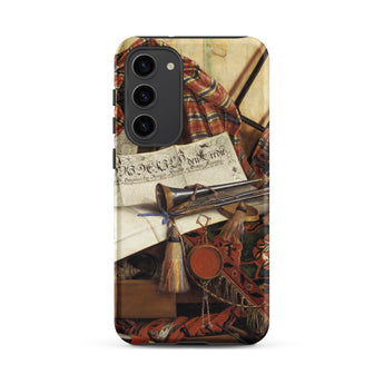 Trompe-l’oeil with Trumpet - Gijsbrechts Samsung Case, Galaxy S23 Plus / Matte, Phone Case Life Painting