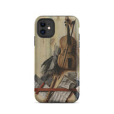 Trompe-l’oeil Violin Sheet Music & Recorder - Gijsbrechts Iphone Case, 11 / Matte, Phone Case Violin Sheet Music Design