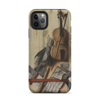 Trompe-l’oeil Violin Sheet Music & Recorder - Gijsbrechts Iphone Case, 11 Pro Max / Matte, Artistic Phone Case