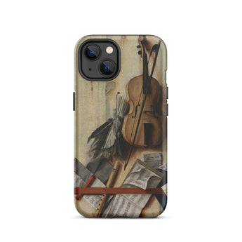 Trompe-l’oeil Violin Sheet Music & Recorder - Gijsbrechts Iphone Case, 13 / Matte, Iphone Case Violin Sheet Music Design