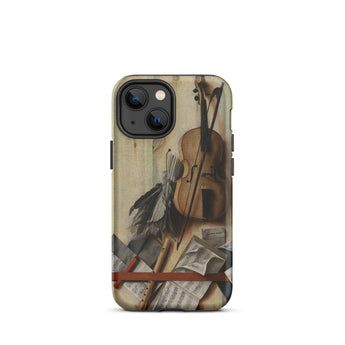 Trompe-l’oeil Violin Sheet Music & Recorder - Gijsbrechts Iphone Case, 13 Mini / Matte, Iphone Case Violin Design