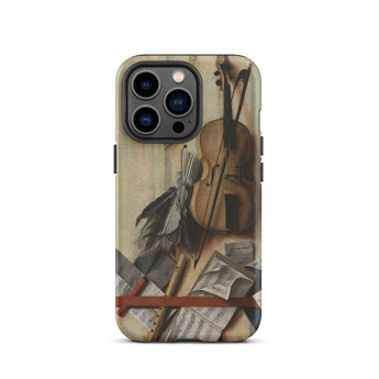 Trompe-l’oeil Violin Sheet Music & Recorder - Gijsbrechts Iphone Case, 13 Pro / Matte, Iphone Case Violin Design