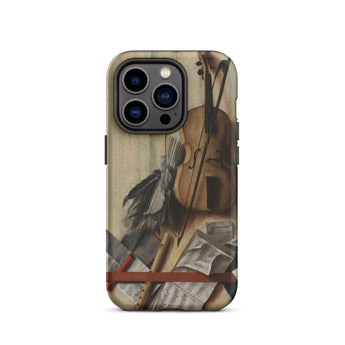 Trompe-l’oeil Violin Sheet Music & Recorder - Gijsbrechts Iphone Case, 14 Pro / Matte, Phone Case Violin Design