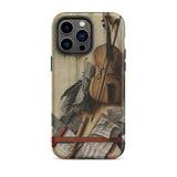 Trompe-l’oeil Violin Sheet Music & Recorder - Gijsbrechts Iphone Case, 14 Pro Max / Matte, Artistic Phone Case