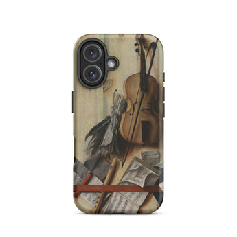 Trompe-l’oeil Violin Sheet Music & Recorder - Gijsbrechts Iphone Case, 16 / Matte, Smartphone Case Violin Design