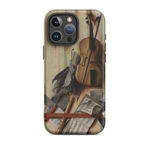 Trompe-l’oeil Violin Sheet Music & Recorder - Gijsbrechts Iphone Case, 16 Pro Max / Matte, Artistic Phone Case