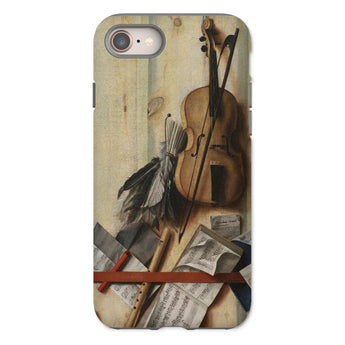 Trompe-l’oeil Violin Sheet Music & Recorder - Gijsbrechts Phone Case Iphone 8 / Matte Musical Instrument Phone Case Gijsbrechts Iphone