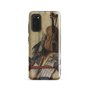 Trompe-l’oeil Violin Sheet Music & Recorder - Gijsbrechts Phone Case, Samsung Galaxy S20 / Gloss, Mobile Cases, Toby Leon