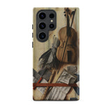 Trompe-l’oeil Violin Sheet Music & Recorder - Gijsbrechts Phone Case Samsung Galaxy S23 Ultra / Matte Phone Case Classical Life Painting
