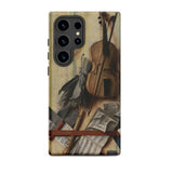 Trompe-l’oeil Violin Sheet Music & Recorder - Gijsbrechts Phone Case, Samsung Galaxy S24 Ultra / Matte, Mobile Cases, Toby Leon