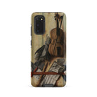 Trompe L’oeil Violin Sheet Music & Recorder Gijsbrechts Samsung Case, Galaxy S20 / Matte, Smartphone Case Violin Sheet Music Design