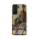 Trompe L’oeil Violin Sheet Music & Recorder Gijsbrechts Samsung Case, Galaxy S21 Fe / Gloss, Smartphone Renaissance Style Life Painting